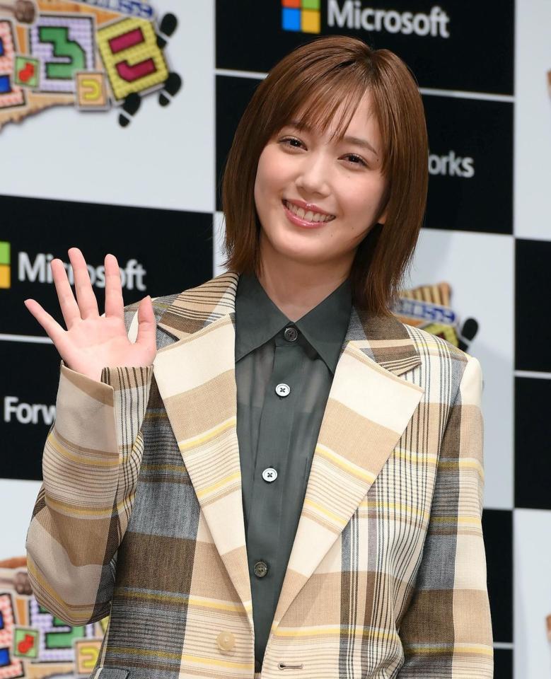 製作総指揮を務めるゲームアプリを発表した本田翼＝東京・時事通信ホール（撮影・堀内翔）