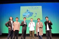 「１９周年記念ライブはさておき、コント座～其の参～２０周年記念ライブ」を開催したザ・プラン９の（左から）爆ノ介、コヴァンサン、浅越ゴエ、お～い！久馬、ヤナギブソン、きょうくん