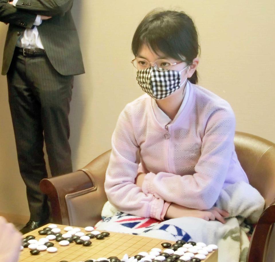 　棋聖戦Ｃリーグ入りを決めた仲邑菫二段（日本棋院提供）