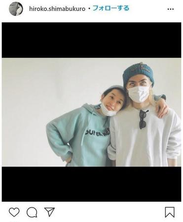 　島袋寛子インスタグラム＠hiroko.shimabukuroより