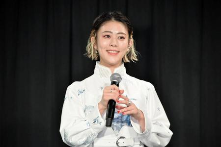 　映画館の思い出を語った高畑充希＝都内