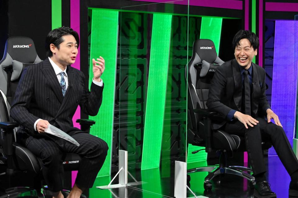 　番組収録に参加した（左から）平成ノブシコブシ・吉村崇、山下健二郎（提供・ＡＢＣテレビ）