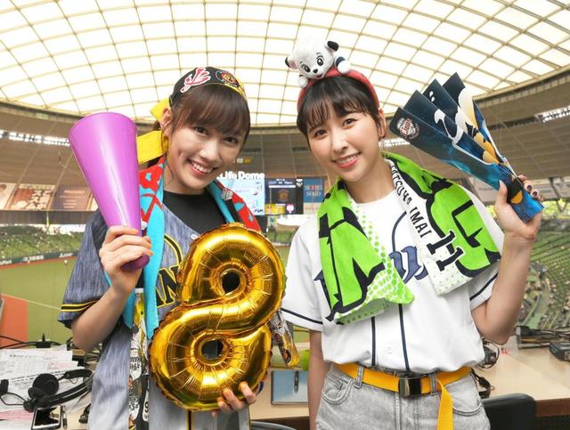 ももクロ 玉井詩織 西武 山川のｚポーズに歓喜 阪神戦を応援 芸能 デイリースポーツ Online