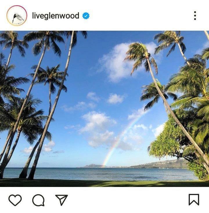 ハワイ在住の長谷川潤 誕生日に青い空 海 虹 椰子の木の写真投稿 待ち受けに 最高に幸せ 芸能 デイリースポーツ Online