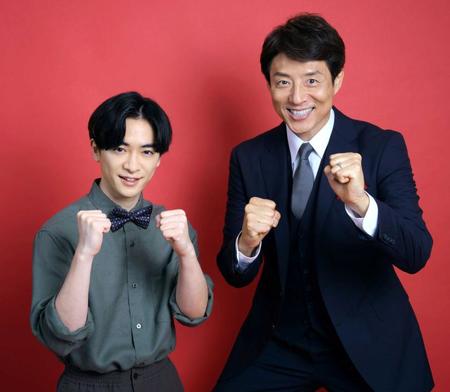 　番組プレゼンターを務める知念侑李（左）とメインキャスターの松岡修造