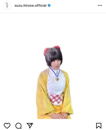 広瀬すずのインスタグラムより＠ｓｕｚｕ．ｈｉｒｏｓｅ．ｏｆｆｉｃｉａｌ