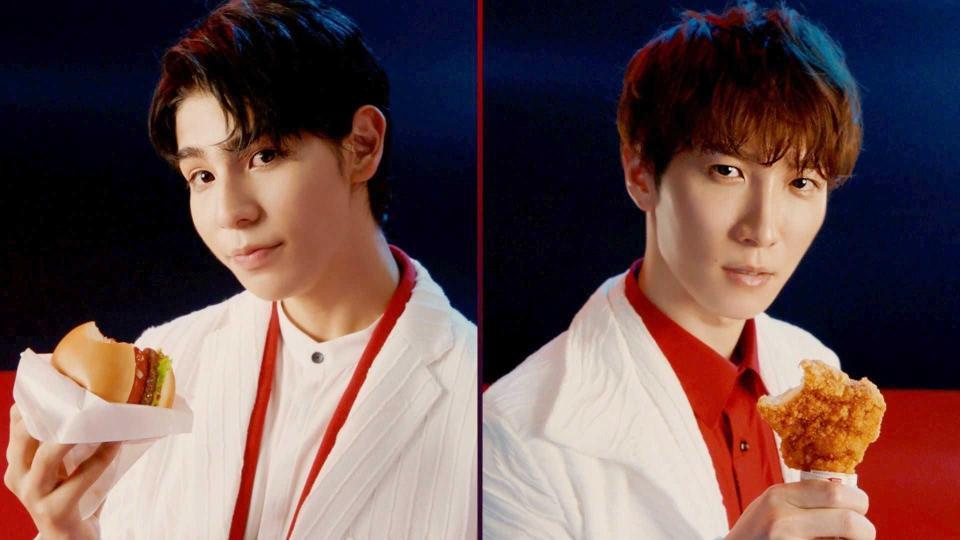 ＣＭに登場するラウール（左）と渡辺翔太　