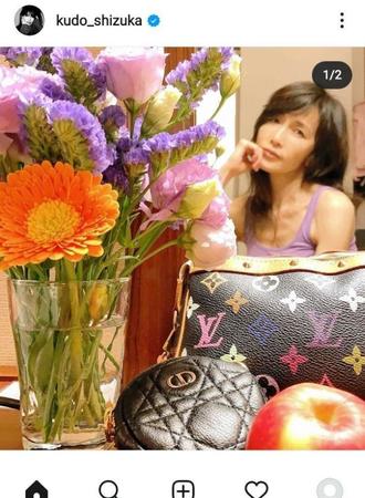 　工藤静香のインスタグラム＠ｋｕｄｏ＿ｓｈｉｚｕｋａより