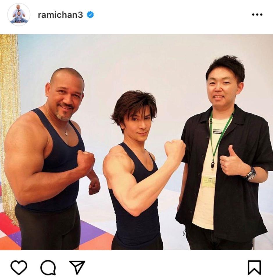 　ラミレス氏のインスタグラム＠ｒａｍｉｃｈａｎ３より