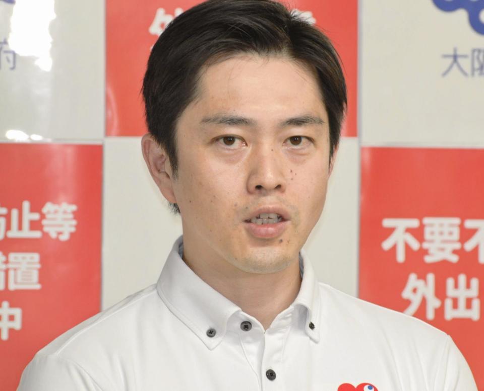 　吉村洋文大阪府知事（７月１３日撮影）