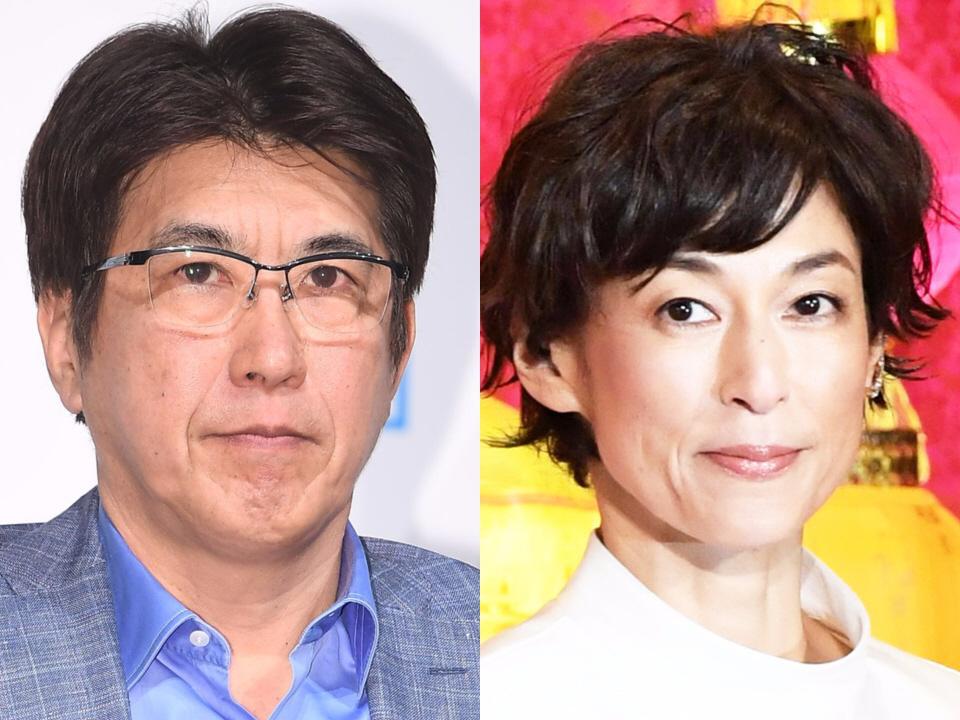 石橋貴明（左）、鈴木保奈美