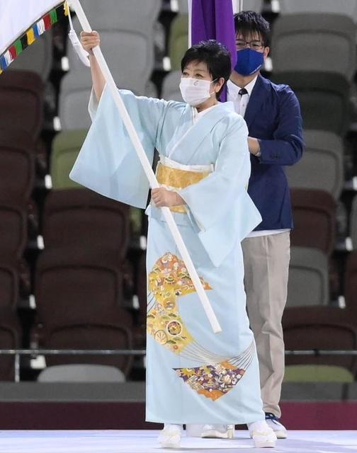 小池知事、閉会式で披露の帯は最高峰の手織り技術 手がけた桝屋高尾がＳＮＳで説明/芸能/デイリースポーツ online