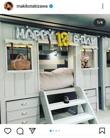 滝沢眞規子のインスタグラム＠ｍａｋｉｋｏｔａｋｉｚａｗａより
