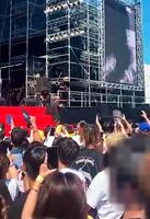 　愛知県常滑市で開催された野外音楽イベント「ＮＡＭＩＭＯＮＯＧＡＴＡＲＩ２０２１」の会場＝29日（参加者提供、画像の一部を加工しています）