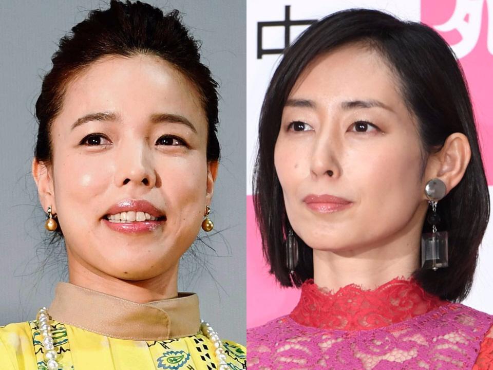 木村美穂役の安藤玉恵（左）と渡辺江里子役の木村多江