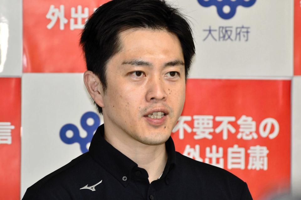 吉村洋文大阪府知事＝大阪府庁（８月６日撮影）