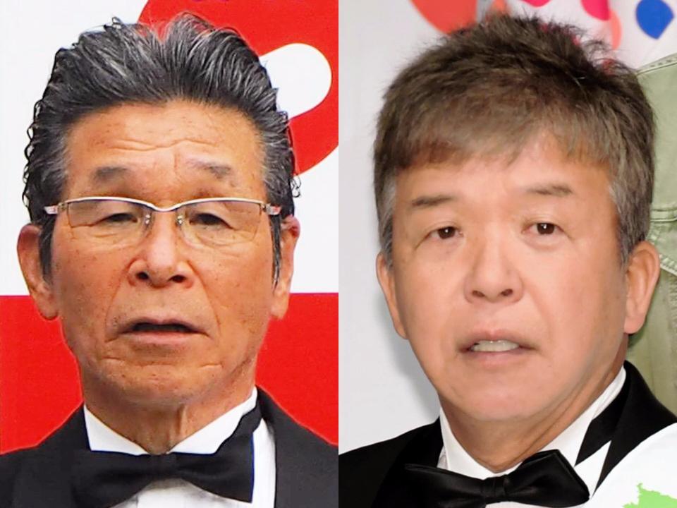 　間寛平（左）、村上ショージ