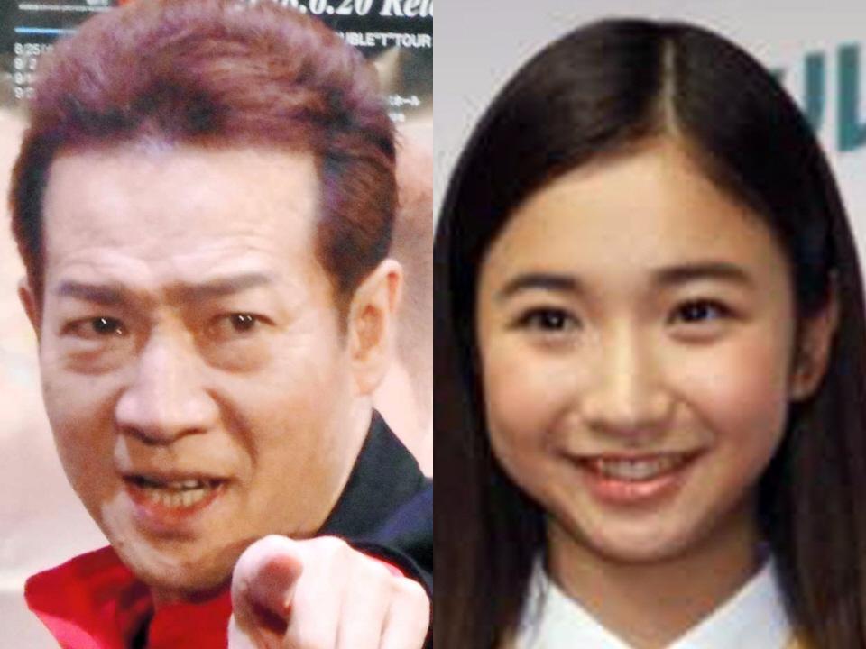 田原俊彦と田原可南子（２０１２年撮影）の父娘