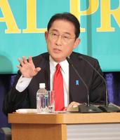 　党首討論会に出席した自民党の岸田文雄総裁（代表撮影）