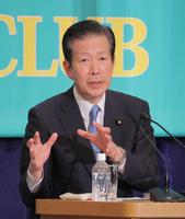 　党首討論会に出席した公明党の山口那津男代表（代表撮影）