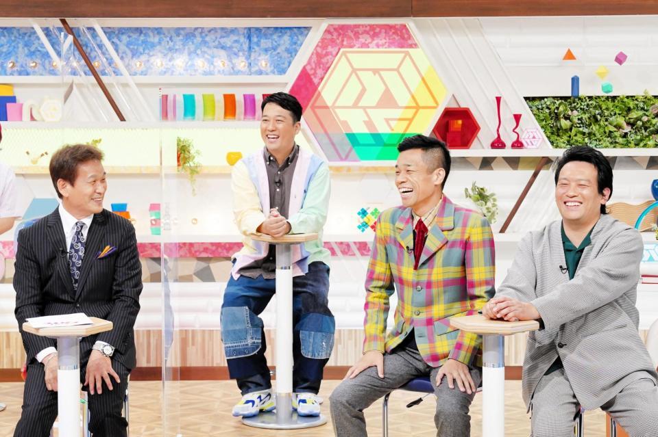 ２３日放送の読売テレビ「今田耕司のネタバレＭＴＧ」に出演したＣＯＷＣＯＷ（右）