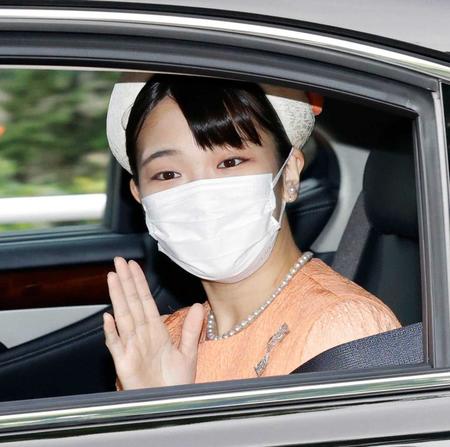 　東京・高輪の仙洞仮御所に入られる秋篠宮家の長女眞子さま