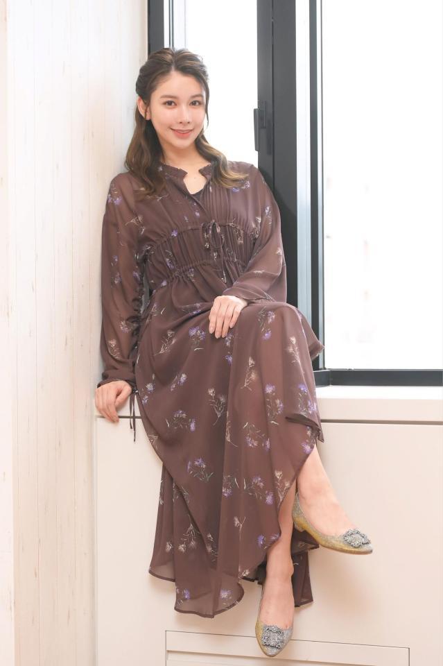 　穏やかな表情が魅力的な結城モエ＝東京・南青山（撮影・堀内翔）