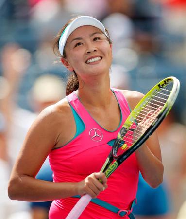 　中国の女子プロテニス選手、彭帥さん＝２０１４年９月、ニューヨーク（ロイター＝共同）