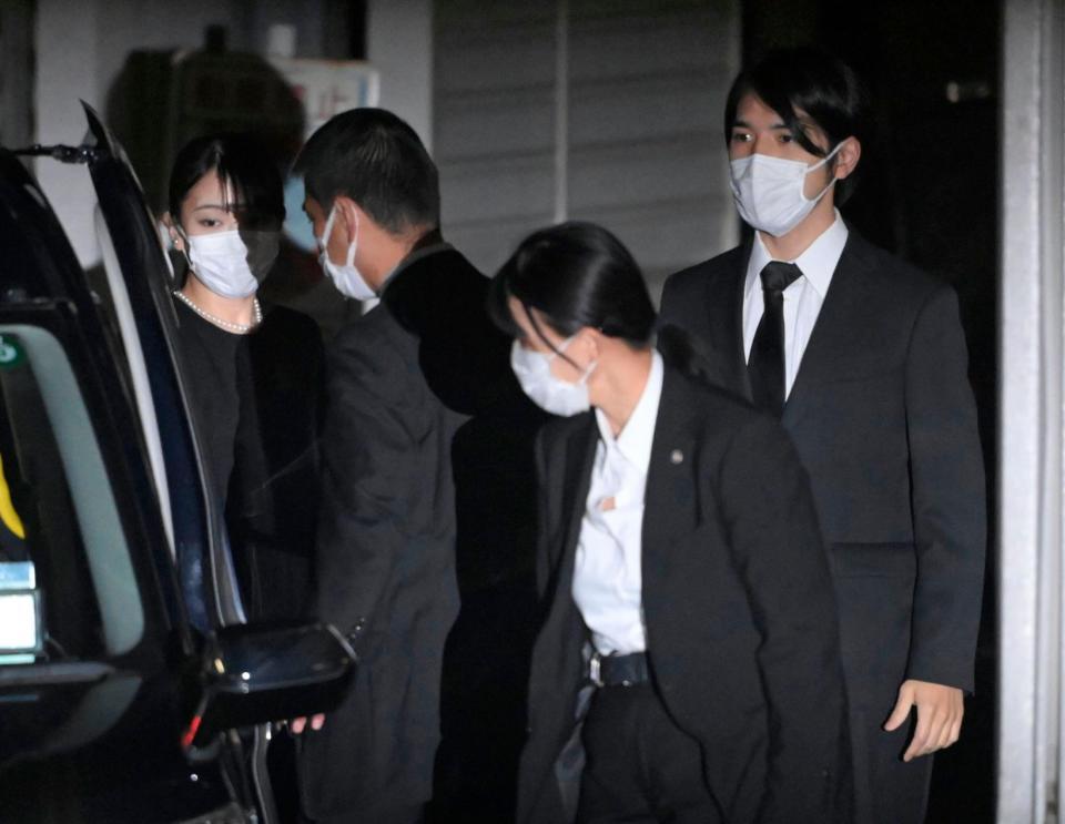 小室眞子さん 悲しみに沈む 秋篠宮ご一家と祖父川嶋辰彦さん葬儀に 夫 圭さんも参列 芸能 デイリースポーツ Online