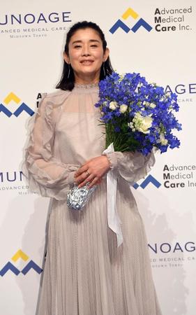 「ＭＵＮＯＡＧＥ」のブランドアンバサダーに就任した石田ひかり（撮影・佐藤厚）