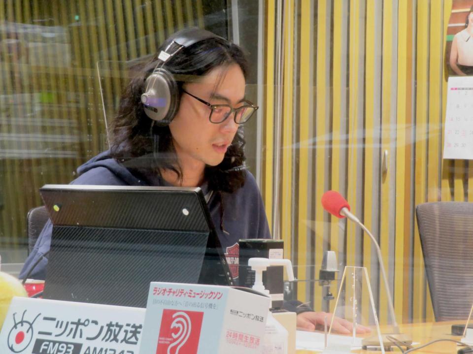 　結婚を生報告した菅田将暉＝東京・有楽町（Ｃ）ニッポン放送「菅田将暉のオールナイトニッポン」