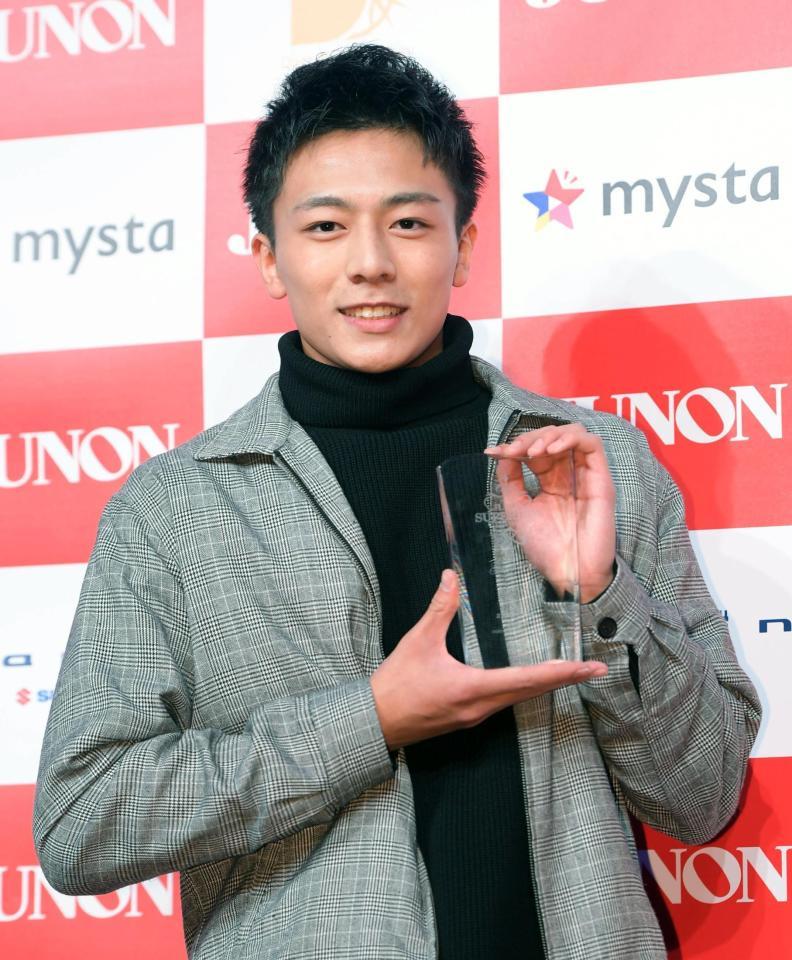 グランプリに輝いた斎藤璃佑さん＝東京・ＥＢｉＳ３０３（撮影・金田祐二）