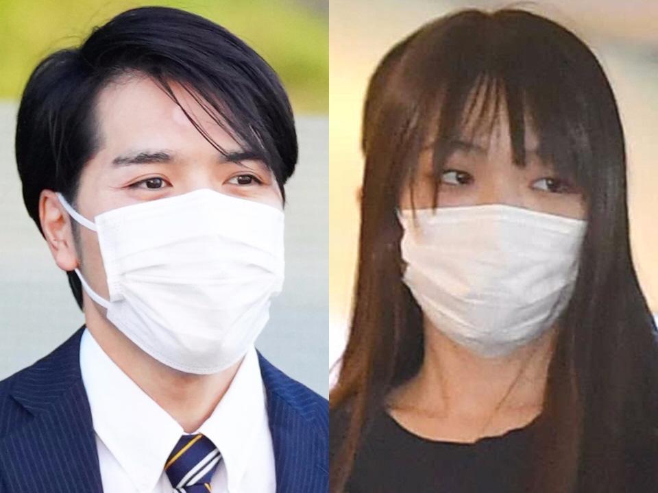 小室圭さん（左）と眞子さん夫妻