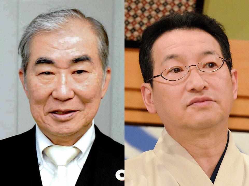 　桂文枝（左）と春風亭昇太
