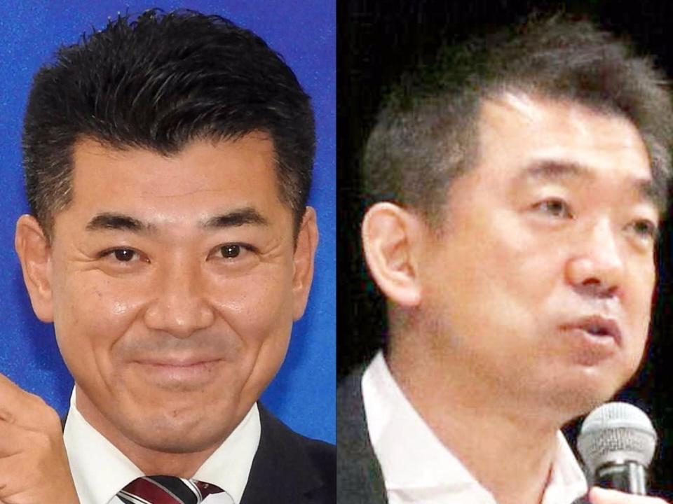 泉健太氏（左）、橋下徹氏