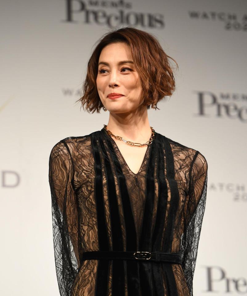 イベントに登場した米倉涼子＝ザ・リッツ・カールトン東京（撮影・開出牧）