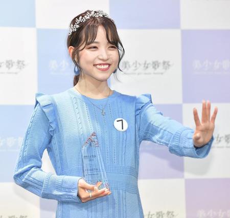 「美少女歌祭２０２１」グランプリに輝いたＴｅｃｈｕさん＝東京・六本木のＳＥＬ　ＯＣＴＡＧＯＮ　ＴＯＫＹＯ（撮影・伊藤笙子）