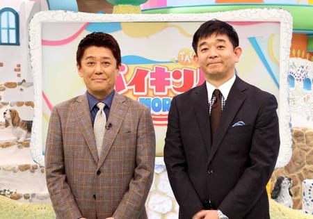 　坂上忍（左）と伊藤利尋アナウンサー