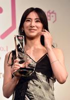 「２０２１　美的ベストビューティウーマン」に輝いた北川景子＝東京・日本橋のマンダリン・オリエンタル（撮影・佐藤厚）