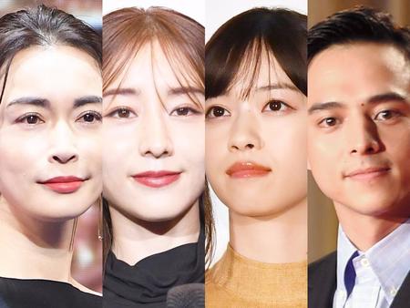 （左から）長谷川京子、田中みな実、西野七瀬、満島真之介