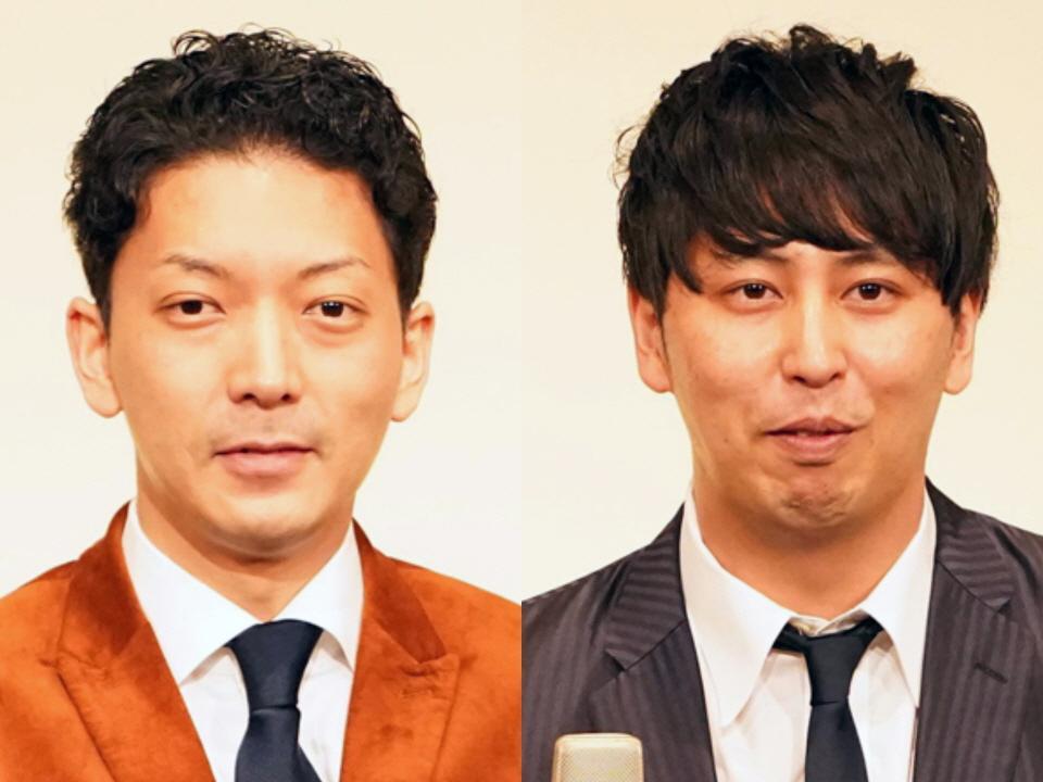 　ニューヨーク・嶋佐和也（左）と屋敷裕政