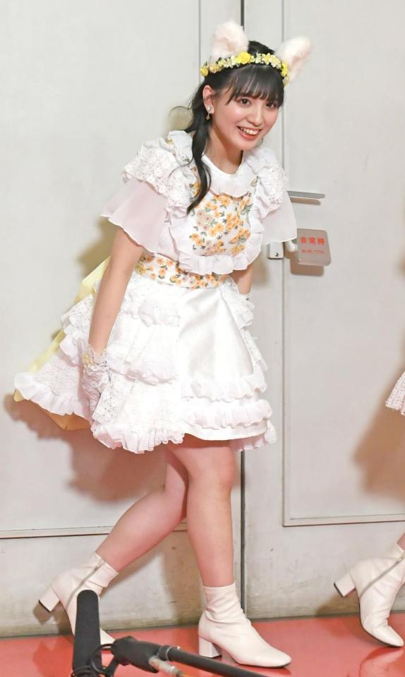 わーすたを卒業する坂元葉月＝東京・中野サンプラザ（撮影・三好信也）