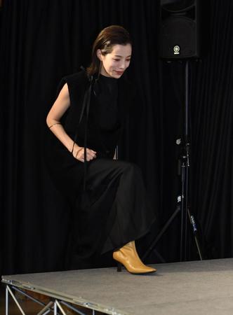 イベントに登場した桜井ユキ＝東京・ＳＨＩＢＵＹＡ　ＴＳＵＴＡＹＡ（撮影・開出牧）