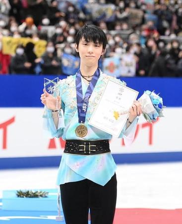 　優勝した羽生結弦
