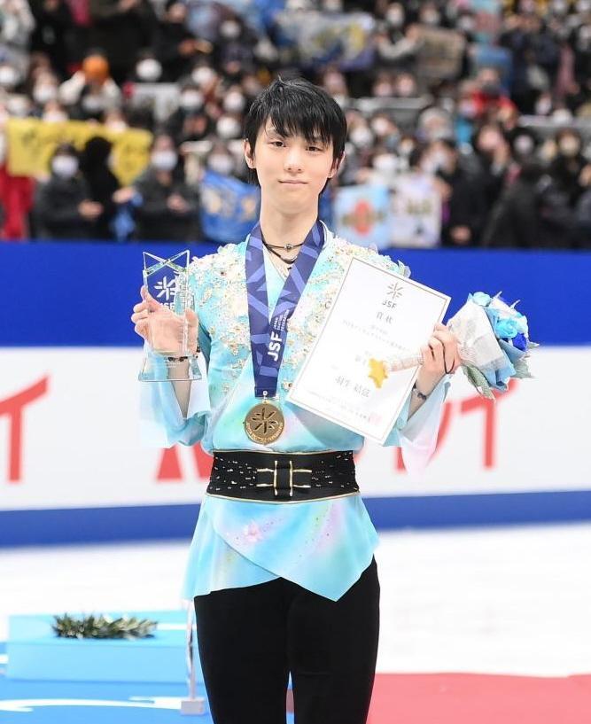 　優勝した羽生結弦