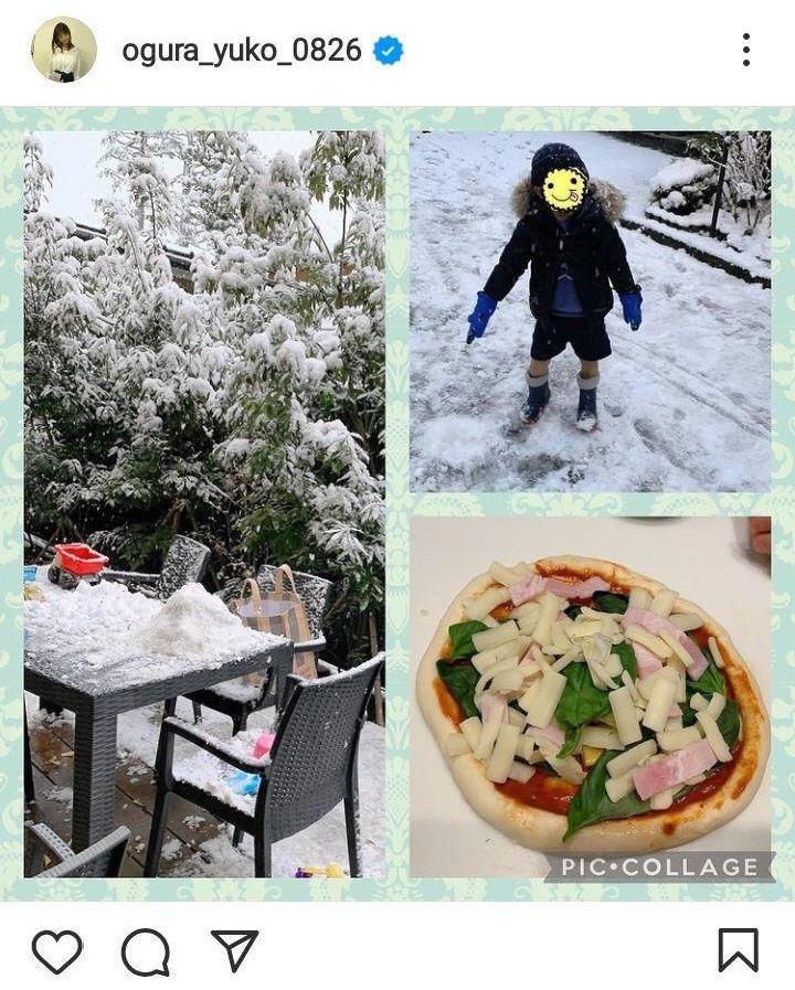 　小倉優子のインスタグラム＠ｏｇｕｒａ＿ｙｕｋｏ＿０８２６より 
