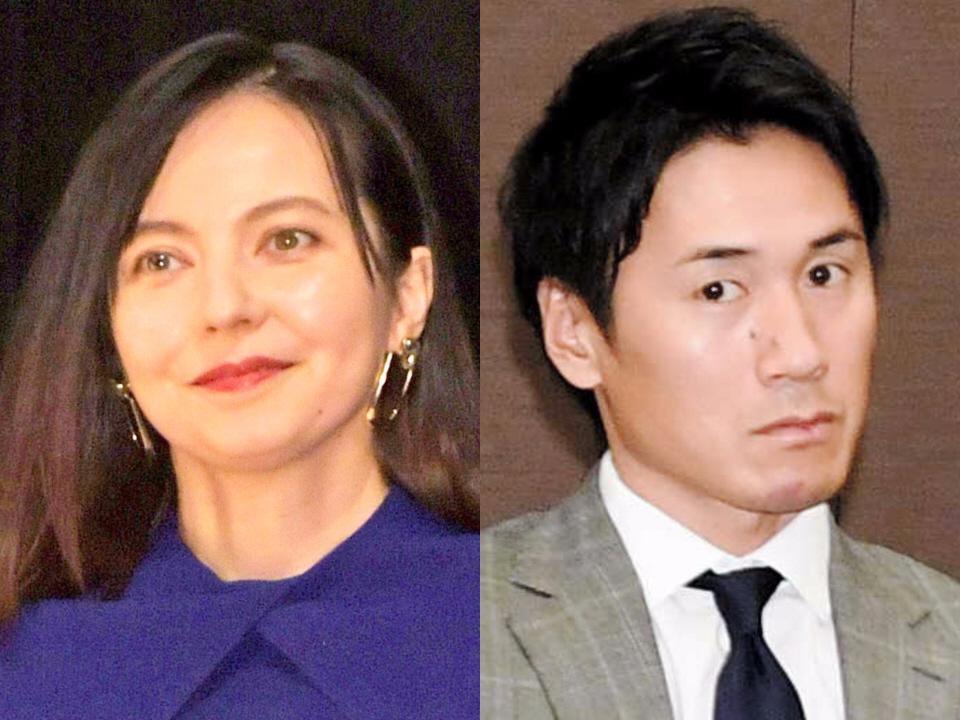 　ベッキー（左）と片岡保幸氏