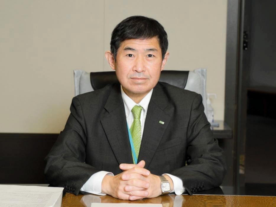 　会見に応じた毎日放送・虫明洋一社長（毎日放送提供）