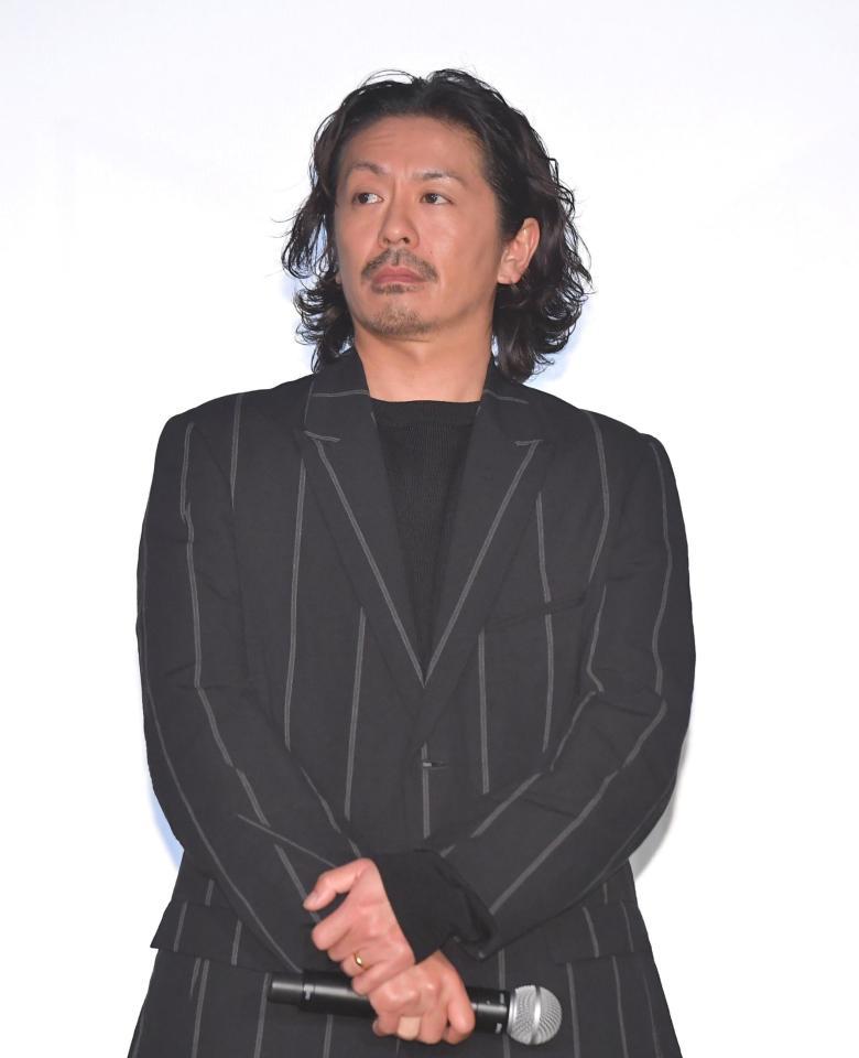 　Ｖ６解散後、初めて公の場に姿を見せた森田剛＝東京・ＴＯＨＯシネマズ日比谷（撮影・伊藤笙子）