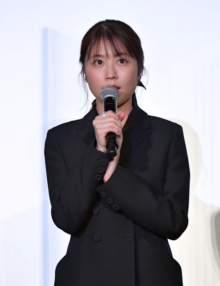 　映画「前科者」公開直前イベントに登場した有村架純＝東京・ＴＯＨＯシネマズ日比谷（撮影・伊藤笙子）